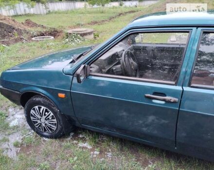 Зеленый ВАЗ 21099, объемом двигателя 1.5 л и пробегом 267 тыс. км за 1400 $, фото 1 на Automoto.ua