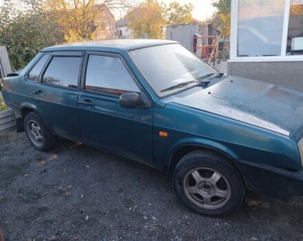 Зеленый ВАЗ 21099, объемом двигателя 1.5 л и пробегом 350 тыс. км за 832 $, фото 1 на Automoto.ua