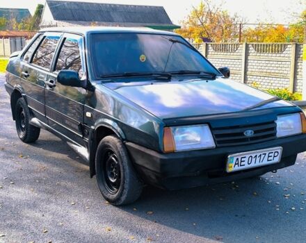 Зеленый ВАЗ 21099, объемом двигателя 1.5 л и пробегом 200 тыс. км за 950 $, фото 1 на Automoto.ua