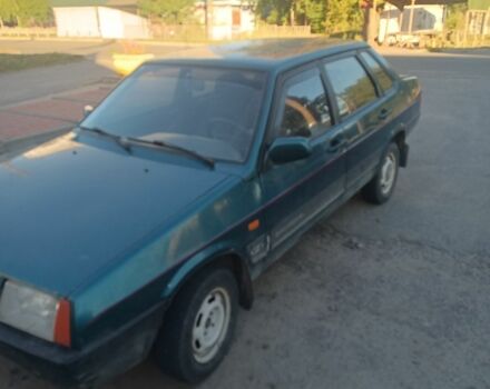 Зеленый ВАЗ 21099, объемом двигателя 1.5 л и пробегом 138 тыс. км за 1192 $, фото 1 на Automoto.ua