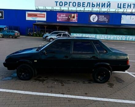 Зеленый ВАЗ 21099, объемом двигателя 1.6 л и пробегом 77 тыс. км за 1100 $, фото 1 на Automoto.ua