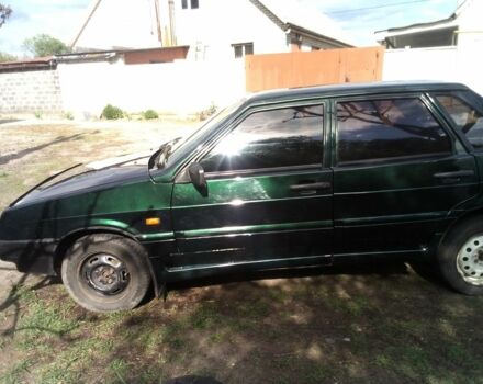 Зеленый ВАЗ 21099, объемом двигателя 1.5 л и пробегом 200 тыс. км за 1500 $, фото 1 на Automoto.ua