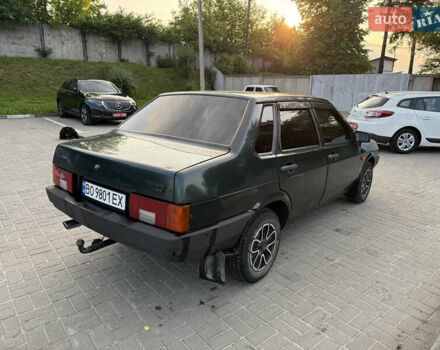 Зеленый ВАЗ 21099, объемом двигателя 1.5 л и пробегом 147 тыс. км за 1150 $, фото 2 на Automoto.ua