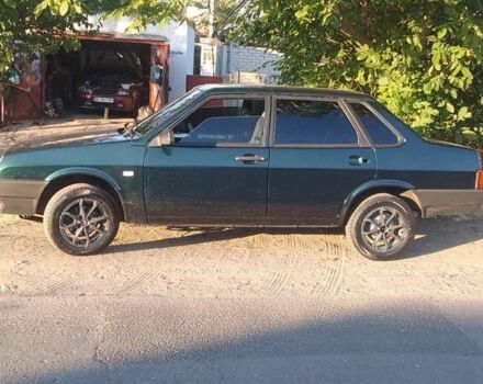 Зеленый ВАЗ 21099, объемом двигателя 1.5 л и пробегом 160 тыс. км за 1350 $, фото 1 на Automoto.ua