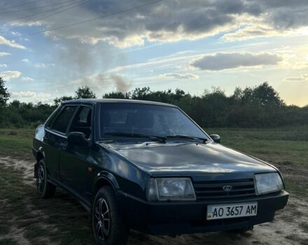 Зеленый ВАЗ 21099, объемом двигателя 1.5 л и пробегом 100 тыс. км за 1000 $, фото 3 на Automoto.ua