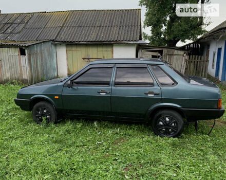 Зеленый ВАЗ 21099, объемом двигателя 1.5 л и пробегом 50 тыс. км за 2000 $, фото 1 на Automoto.ua