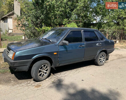 Зеленый ВАЗ 21099, объемом двигателя 1.5 л и пробегом 270 тыс. км за 1400 $, фото 1 на Automoto.ua