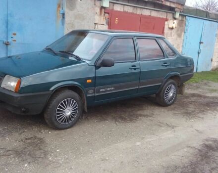 Зеленый ВАЗ 21099, объемом двигателя 1.5 л и пробегом 160 тыс. км за 1250 $, фото 1 на Automoto.ua