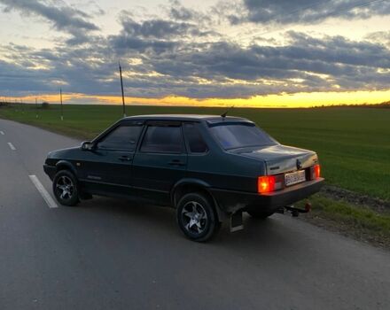 Зеленый ВАЗ 21099, объемом двигателя 1.5 л и пробегом 188 тыс. км за 1800 $, фото 15 на Automoto.ua