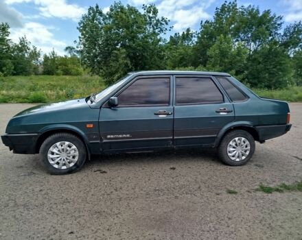 Зеленый ВАЗ 21099, объемом двигателя 1.5 л и пробегом 200 тыс. км за 1800 $, фото 1 на Automoto.ua