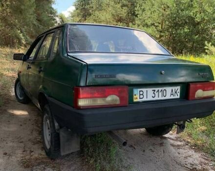 Зеленый ВАЗ 21099, объемом двигателя 1.5 л и пробегом 251 тыс. км за 1300 $, фото 1 на Automoto.ua
