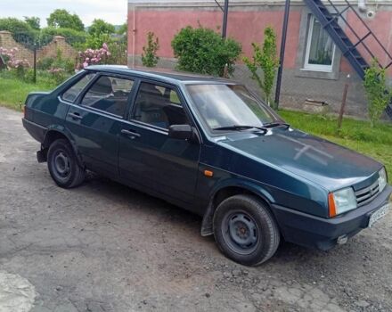 Зеленый ВАЗ 21099, объемом двигателя 1.5 л и пробегом 250 тыс. км за 1300 $, фото 1 на Automoto.ua
