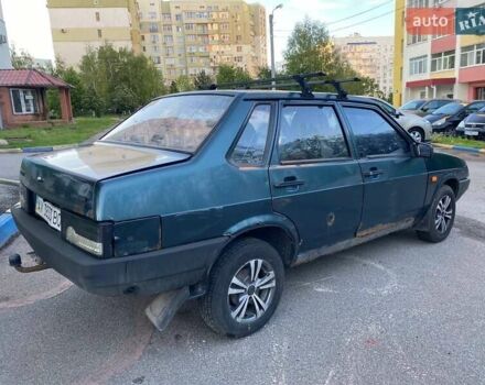 Зеленый ВАЗ 21099, объемом двигателя 1.6 л и пробегом 318 тыс. км за 1100 $, фото 7 на Automoto.ua