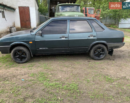 Зеленый ВАЗ 21099, объемом двигателя 1.6 л и пробегом 240 тыс. км за 1450 $, фото 1 на Automoto.ua