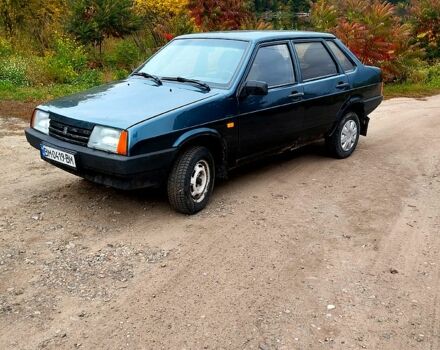 Зеленый ВАЗ 21099, объемом двигателя 1.5 л и пробегом 240 тыс. км за 800 $, фото 1 на Automoto.ua