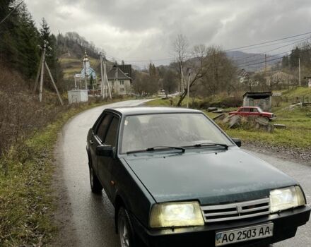 Зеленый ВАЗ 21099, объемом двигателя 1.5 л и пробегом 70 тыс. км за 550 $, фото 2 на Automoto.ua