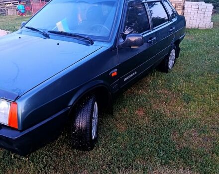 Зеленый ВАЗ 21099, объемом двигателя 1.5 л и пробегом 159 тыс. км за 2100 $, фото 1 на Automoto.ua