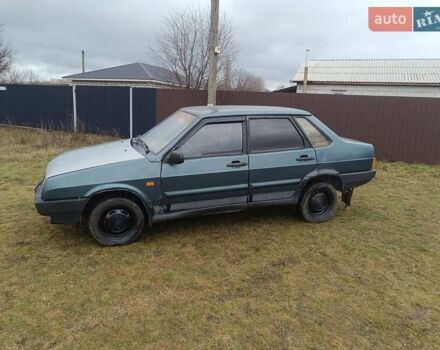 Зеленый ВАЗ 21099, объемом двигателя 1.5 л и пробегом 233 тыс. км за 750 $, фото 1 на Automoto.ua