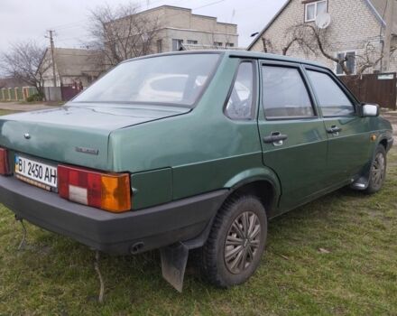 Зеленый ВАЗ 21099, объемом двигателя 1.5 л и пробегом 216 тыс. км за 1800 $, фото 6 на Automoto.ua
