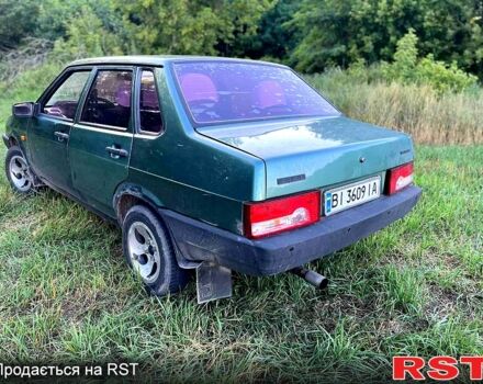 Зеленый ВАЗ 21099, объемом двигателя 1.5 л и пробегом 190 тыс. км за 1300 $, фото 4 на Automoto.ua