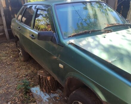 Зеленый ВАЗ 21099, объемом двигателя 1.5 л и пробегом 245 тыс. км за 573 $, фото 2 на Automoto.ua