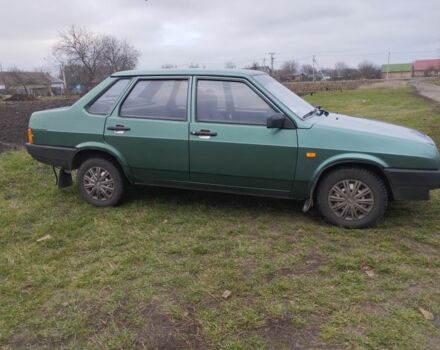 Зеленый ВАЗ 21099, объемом двигателя 1.5 л и пробегом 216 тыс. км за 1800 $, фото 1 на Automoto.ua