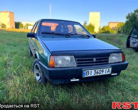 Зеленый ВАЗ 21099, объемом двигателя 1.5 л и пробегом 190 тыс. км за 1300 $, фото 1 на Automoto.ua