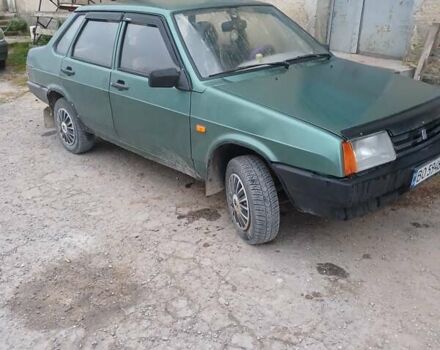 Зеленый ВАЗ 21099, объемом двигателя 1.6 л и пробегом 204 тыс. км за 1800 $, фото 1 на Automoto.ua