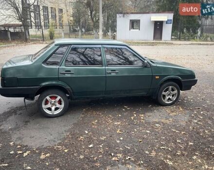 Зеленый ВАЗ 21099, объемом двигателя 1.6 л и пробегом 250 тыс. км за 2100 $, фото 1 на Automoto.ua