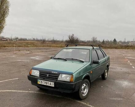 Зеленый ВАЗ 21099, объемом двигателя 1.6 л и пробегом 220 тыс. км за 2800 $, фото 1 на Automoto.ua
