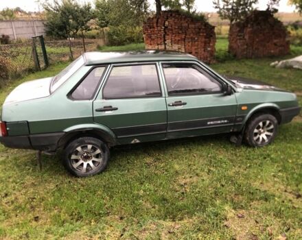 Зеленый ВАЗ 21099, объемом двигателя 1.6 л и пробегом 430 тыс. км за 1100 $, фото 2 на Automoto.ua