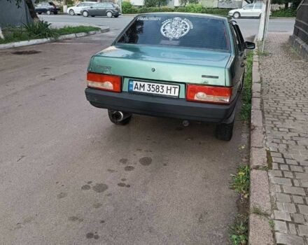 Зеленый ВАЗ 21099, объемом двигателя 1.6 л и пробегом 240 тыс. км за 1600 $, фото 1 на Automoto.ua