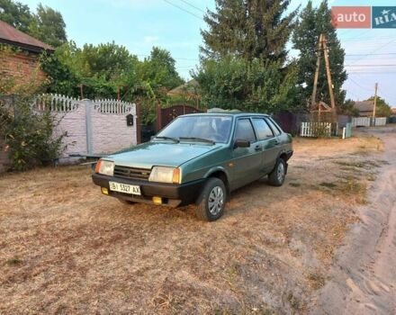 Зеленый ВАЗ 21099, объемом двигателя 1.6 л и пробегом 188 тыс. км за 1650 $, фото 1 на Automoto.ua