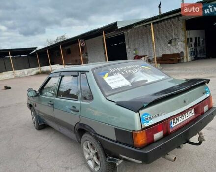Зеленый ВАЗ 21099, объемом двигателя 1.6 л и пробегом 240 тыс. км за 2200 $, фото 1 на Automoto.ua