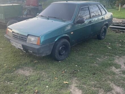 Зеленый ВАЗ 21099, объемом двигателя 1.5 л и пробегом 2 тыс. км за 480 $, фото 1 на Automoto.ua