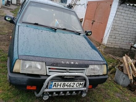 Зеленый ВАЗ 21099, объемом двигателя 1.5 л и пробегом 95 тыс. км за 1700 $, фото 1 на Automoto.ua
