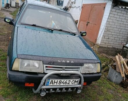Зеленый ВАЗ 21099, объемом двигателя 1.5 л и пробегом 95 тыс. км за 1700 $, фото 1 на Automoto.ua