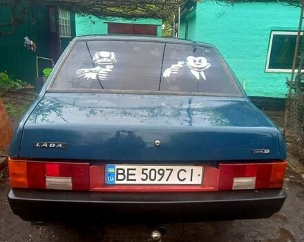 Зеленый ВАЗ 21099, объемом двигателя 1.5 л и пробегом 305 тыс. км за 690 $, фото 1 на Automoto.ua