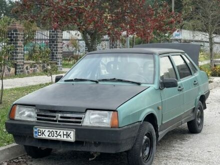 Зеленый ВАЗ 21099, объемом двигателя 1.5 л и пробегом 100 тыс. км за 600 $, фото 1 на Automoto.ua