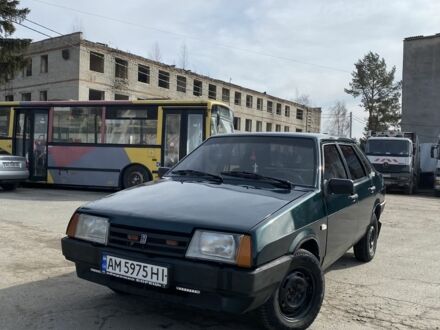 Зеленый ВАЗ 21099, объемом двигателя 1.5 л и пробегом 3 тыс. км за 2000 $, фото 1 на Automoto.ua