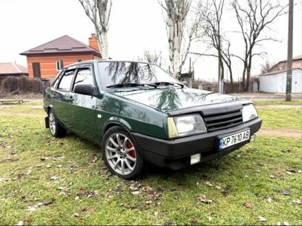 Зеленый ВАЗ 21099, объемом двигателя 1.6 л и пробегом 200 тыс. км за 2500 $, фото 1 на Automoto.ua