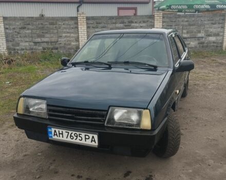 Зеленый ВАЗ 21099, объемом двигателя 1.5 л и пробегом 313 тыс. км за 840 $, фото 1 на Automoto.ua