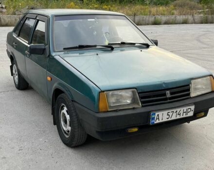 Зеленый ВАЗ 21099, объемом двигателя 1.5 л и пробегом 323 тыс. км за 750 $, фото 1 на Automoto.ua