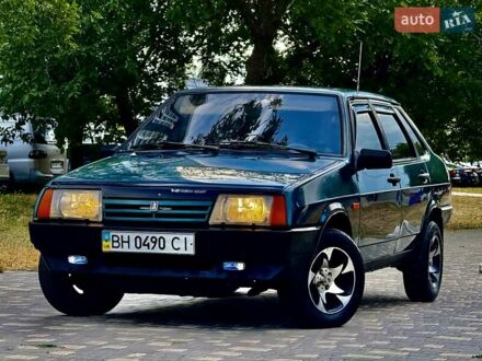 Зеленый ВАЗ 21099, объемом двигателя 1.6 л и пробегом 155 тыс. км за 2300 $, фото 1 на Automoto.ua