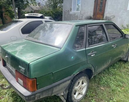 Зеленый ВАЗ 21099, объемом двигателя 1.5 л и пробегом 2 тыс. км за 1000 $, фото 1 на Automoto.ua