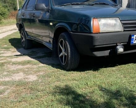 Зелений ВАЗ 21099, об'ємом двигуна 1.5 л та пробігом 43 тис. км за 1600 $, фото 1 на Automoto.ua