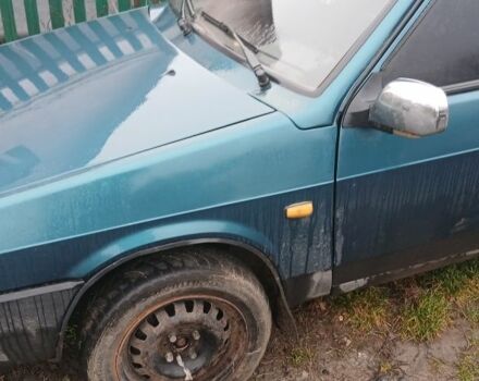 Зеленый ВАЗ 21099, объемом двигателя 1 л и пробегом 200 тыс. км за 475 $, фото 1 на Automoto.ua