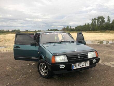 Зеленый ВАЗ 21099, объемом двигателя 1.5 л и пробегом 280 тыс. км за 1400 $, фото 1 на Automoto.ua