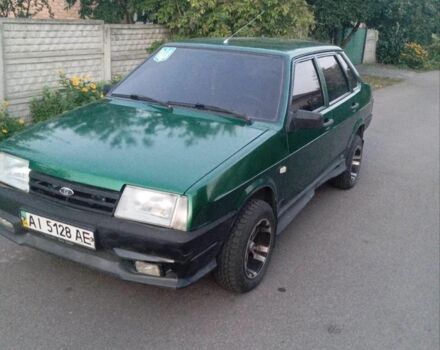 Зеленый ВАЗ 21099, объемом двигателя 6 л и пробегом 3 тыс. км за 1500 $, фото 1 на Automoto.ua