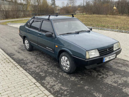 Зеленый ВАЗ 21099, объемом двигателя 1.5 л и пробегом 150 тыс. км за 1550 $, фото 1 на Automoto.ua